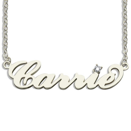Silver Carrie Diamond