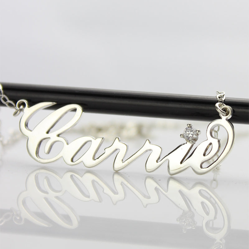 Silver Carrie Diamond